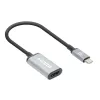 Manhattan USB-C į HDMI laidas, 4K@60Hz, 5 Gbps (USB 3.2 Gen1), 15 cm, juodas, vyriškas į moterišką