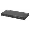 Manhattan 4K 4 prievadų HDMI multiviewer jungiklis, 4 įėjimai į vieną ekraną, 4k@30Hz, keli rodymo režimai, įskaitant paveikslėlyje paveikslėlį ir dvigubą/keturgubą ekraną, mygtukas arba nuotolinio valdymo pultas, 3,5 mm ir Toslink garsas, juodas, 3 metų 