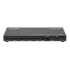 Manhattan 4K 4 prievadų HDMI multiviewer jungiklis, 4 įėjimai į vieną ekraną, 4k@30Hz, keli rodymo režimai, įskaitant paveikslėlyje paveikslėlį ir dvigubą/keturgubą ekraną, mygtukas arba nuotolinio valdymo pultas, 3,5 mm ir Toslink garsas, juodas, 3 metų 