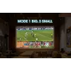 Manhattan 4K 4 prievadų HDMI multiviewer jungiklis, 4 įėjimai į vieną ekraną, 4k@30Hz, keli rodymo režimai, įskaitant paveikslėlyje paveikslėlį ir dvigubą/keturgubą ekraną, mygtukas arba nuotolinio valdymo pultas, 3,5 mm ir Toslink garsas, juodas, 3 metų 