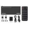Manhattan 4K 4 prievadų HDMI multiviewer jungiklis, 4 įėjimai į vieną ekraną, 4k@30Hz, keli rodymo režimai, įskaitant paveikslėlyje paveikslėlį ir dvigubą/keturgubą ekraną, mygtukas arba nuotolinio valdymo pultas, 3,5 mm ir Toslink garsas, juodas, 3 metų 