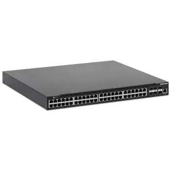 Intellinet 54 prievadų L3 valdomas PoE+ jungiklis su 48 Gigabit eterneto prievadais ir 6 SFP+ jungtimis