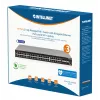 Intellinet 54 prievadų L3 valdomas PoE+ jungiklis su 48 Gigabit eterneto prievadais ir 6 SFP+ jungtimis