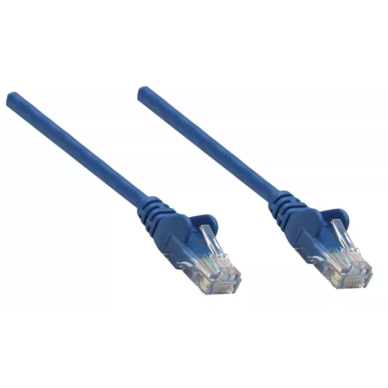 Intellinet tinklo jungiamasis kabelis, Cat6A, 20 m, mėlynas, varinis, S/FTP, LSOH / LSZH, PVC, RJ45, auksuoti kontaktai, su apsauginiu gaubteliu, su įvore, viso gyvenimo garantija