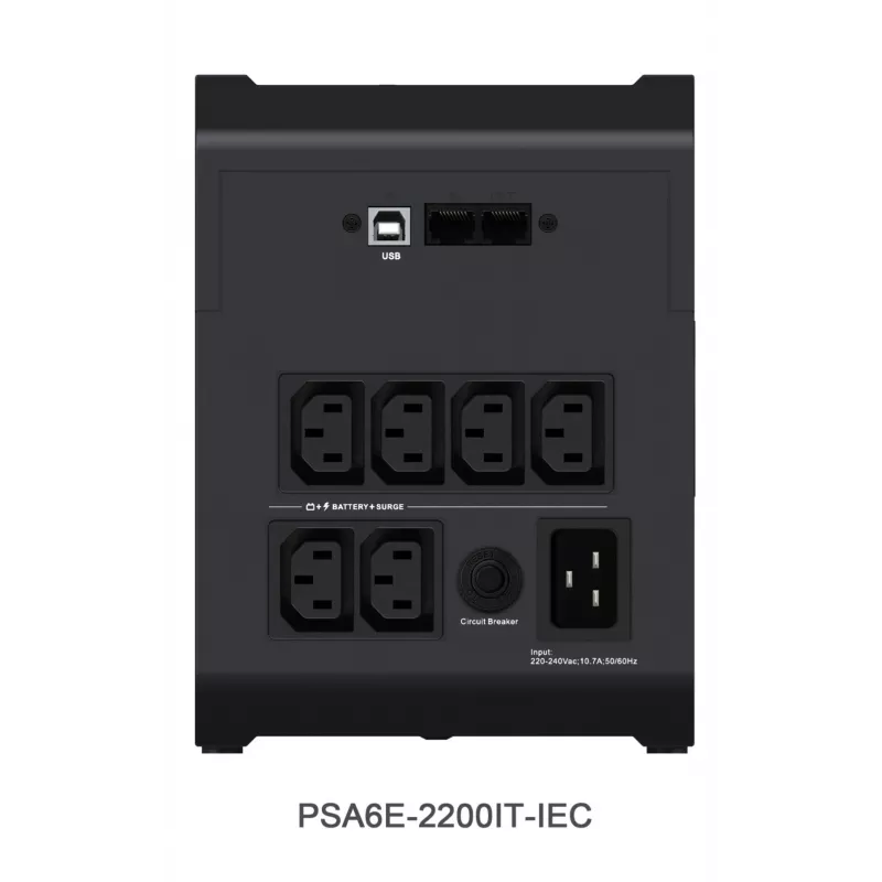 Vertiv PowerUPS 200 Essential PSA6E-2200IT-IEC, 2200VA/1225W, nepertraukiamo maitinimo šaltinis