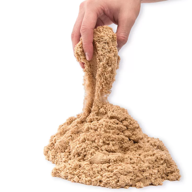 Kinetic Sand 5.5lbs (2.5kg) natūraliai rudos spalvos sensorinis smėlis vaikams nuo 3 metų
