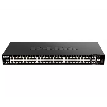 D-Link 48 prievadų Gigabit tvarkomas jungiklis su 2 x 10GBase-T ir 2 x 10G SFP+ prievadais