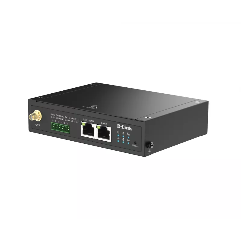 D-Link 4G LTE IIoT šliuzas, korinio ryšio tinklo šliuzas, juodas, 4G, LTE, LTE, MicroSD (TransFlash), išorinė antena