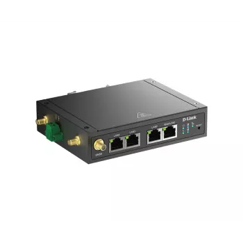 D-Link DWM-530-T 4G LTE M2M VPN Wi-Fi maršrutizatorius, juodas, DIN bėgelis, 802.11b/g/n, 300 Mbit/s