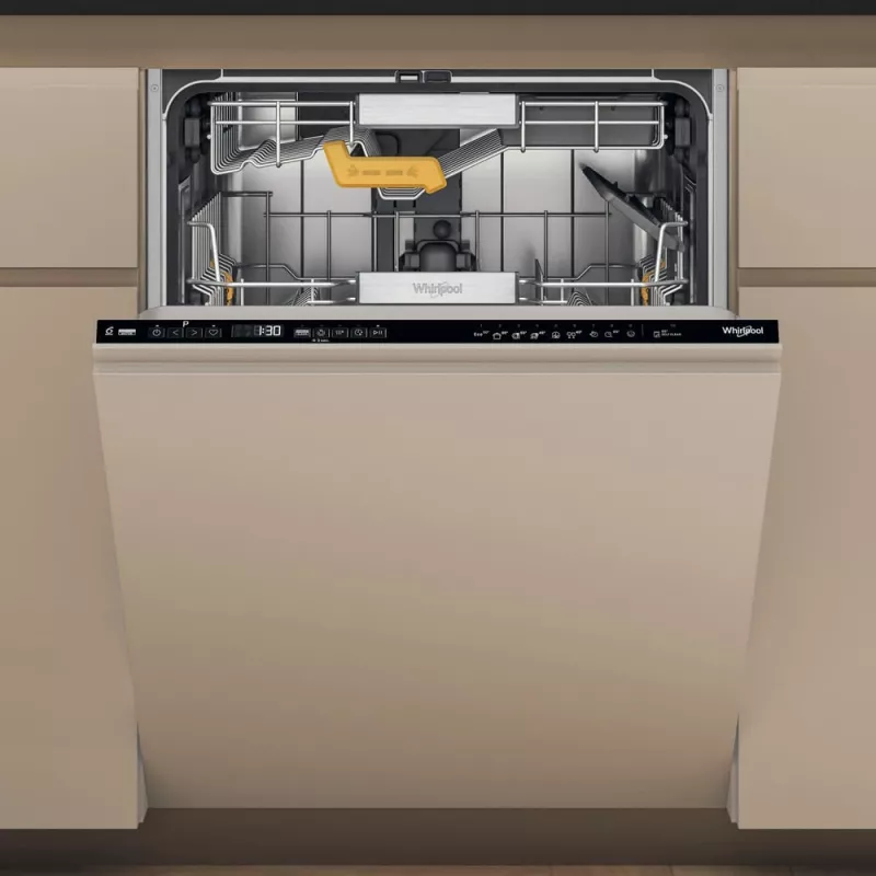 Whirlpool WH8IC15B4M6LHC0 visiškai įmontuojama indaplovė, 15 komplektų