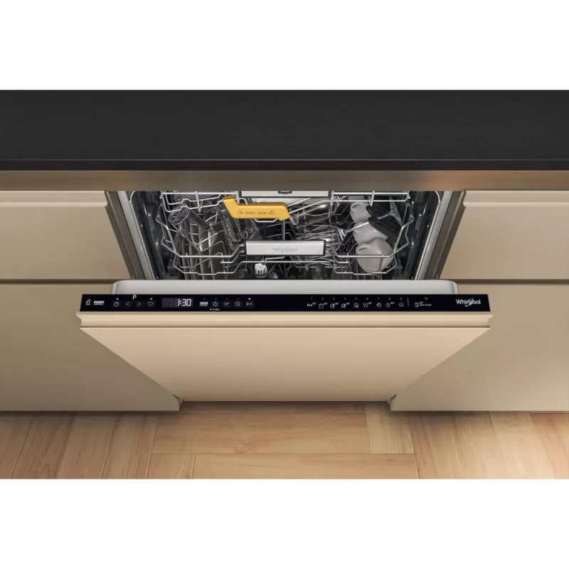 Whirlpool WH8IC15B4M6LHC0 visiškai įmontuojama indaplovė, 15 komplektų