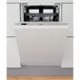 Whirlpool WSIC 3M27 C visiškai įmontuojamas siauras indaplovė 10 komplektų