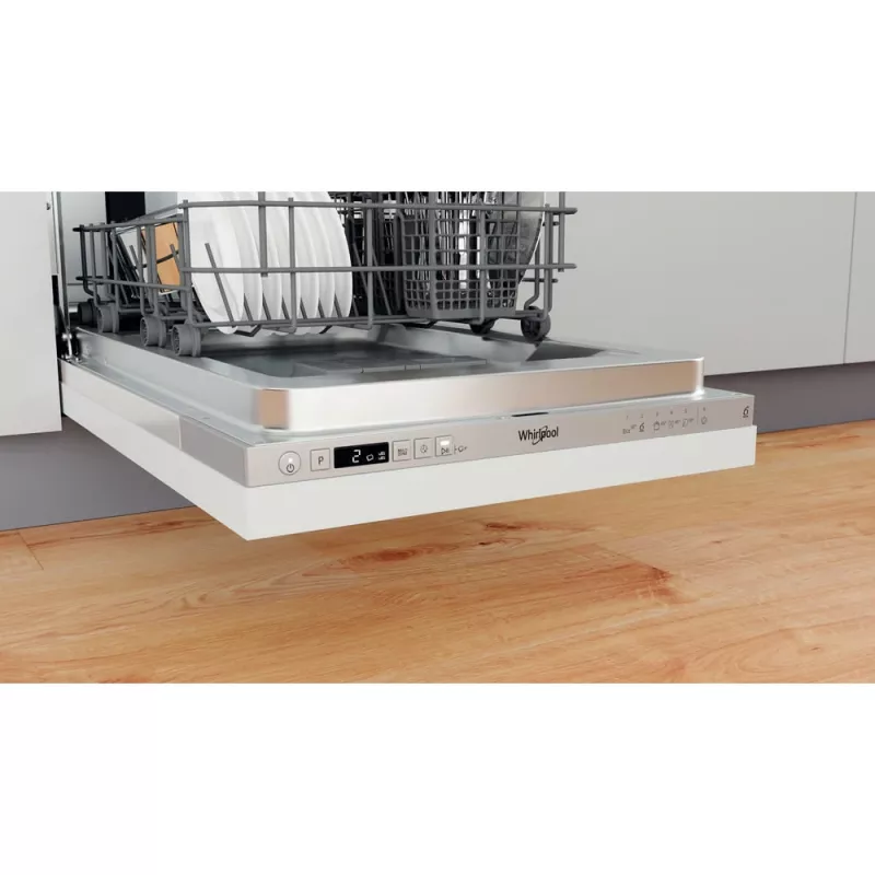 Whirlpool WSIC 3M27 C visiškai įmontuojamas siauras indaplovė 10 komplektų