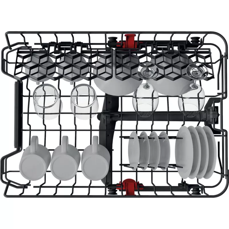 Whirlpool WSIC 3M27 C visiškai įmontuojamas siauras indaplovė 10 komplektų