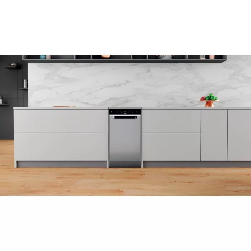 Indaplovė Whirlpool WSFO 3T223 PC X laisvai pastatoma, siaura (45 cm), 10 komplektų