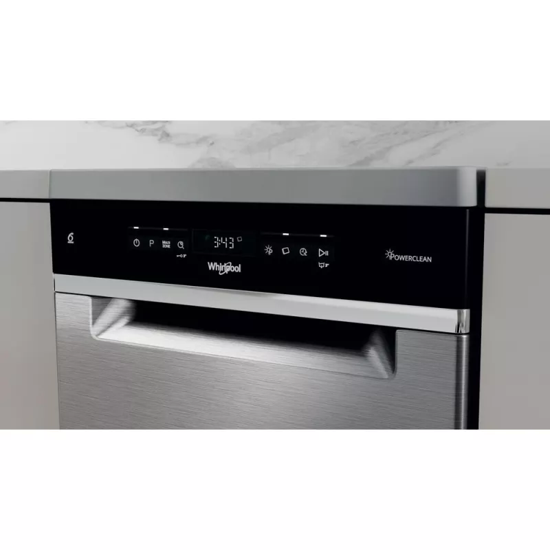 Indaplovė Whirlpool WSFO 3T223 PC X laisvai pastatoma, siaura (45 cm), 10 komplektų