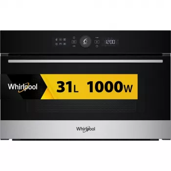 Mikrobangų krosnelė Whirlpool WMD54MX, įmontuojama, 31 L, 1000 W, juoda/nerūdijantis plienas