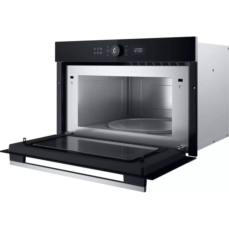 Mikrobangų krosnelė Whirlpool WMD54MX, įmontuojama, 31 L, 1000 W, juoda/nerūdijantis plienas
