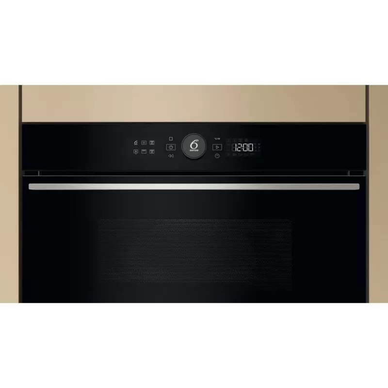 Mikrobangų krosnelė Whirlpool WMD54MX, įmontuojama, 31 L, 1000 W, juoda/nerūdijantis plienas