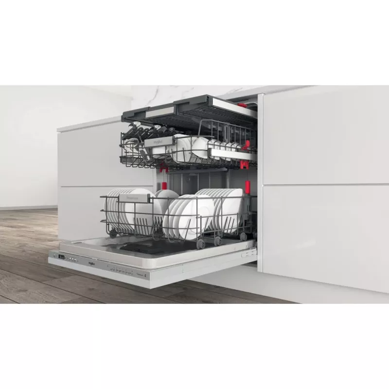Whirlpool WIO 3O26 PL pilnai įmontuojama indaplovė, 14 komplektų
