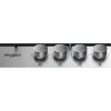 Whirlpool TGML 650 IX nerūdijančio plieno įmontuojama dujinė kaitlentė, 58 cm, 4 zonos