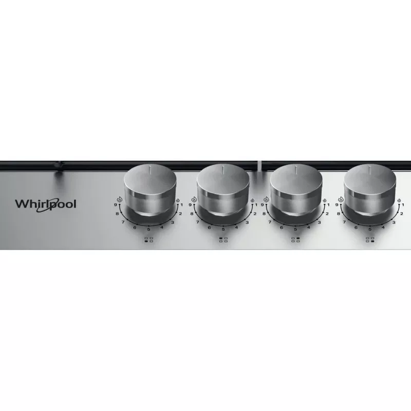 Whirlpool TGML 650 IX nerūdijančio plieno įmontuojama dujinė kaitlentė, 58 cm, 4 zonos