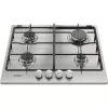 Whirlpool TGML 650 IX nerūdijančio plieno įmontuojama dujinė kaitlentė, 58 cm, 4 zonos