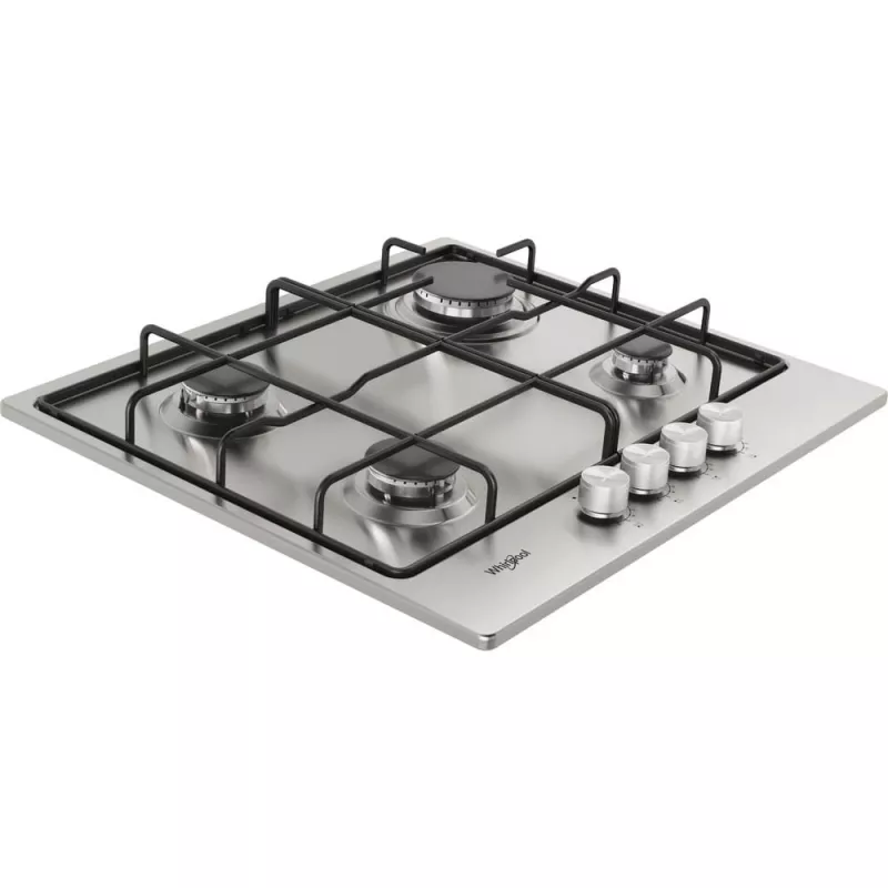 Whirlpool TGML 650 IX nerūdijančio plieno įmontuojama dujinė kaitlentė, 58 cm, 4 zonos