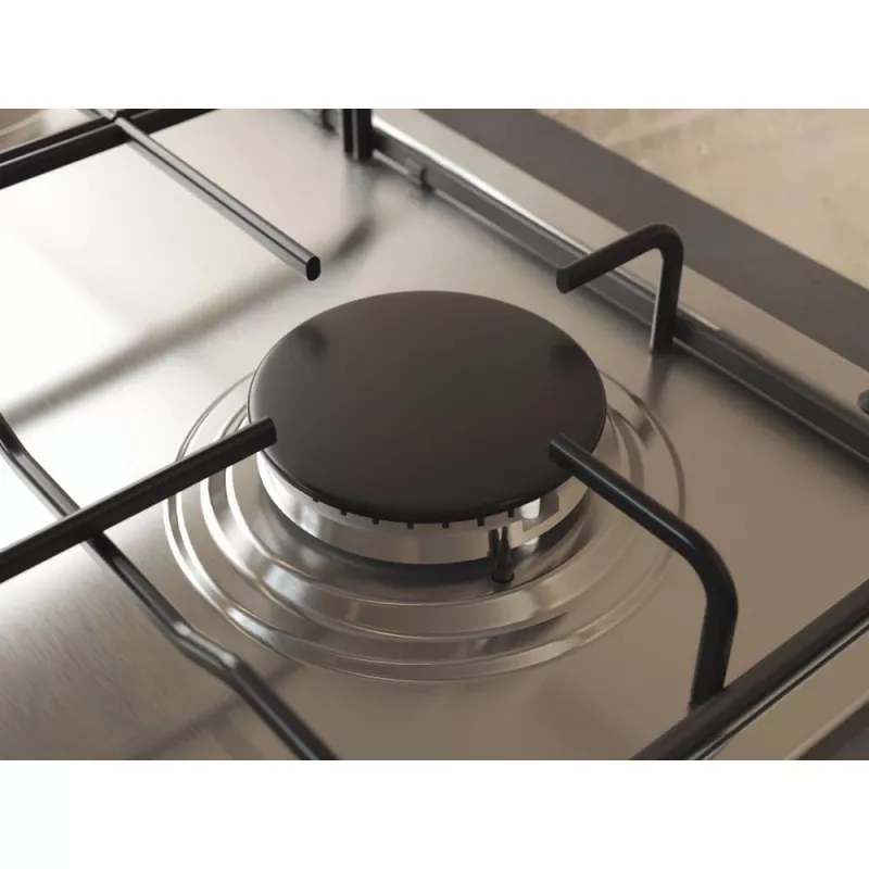 Whirlpool TGML 650 IX nerūdijančio plieno įmontuojama dujinė kaitlentė, 58 cm, 4 zonos