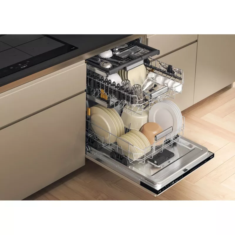 Indaplovė Whirlpool W7I HP42 L visiškai įmontuojama 15 komplektų