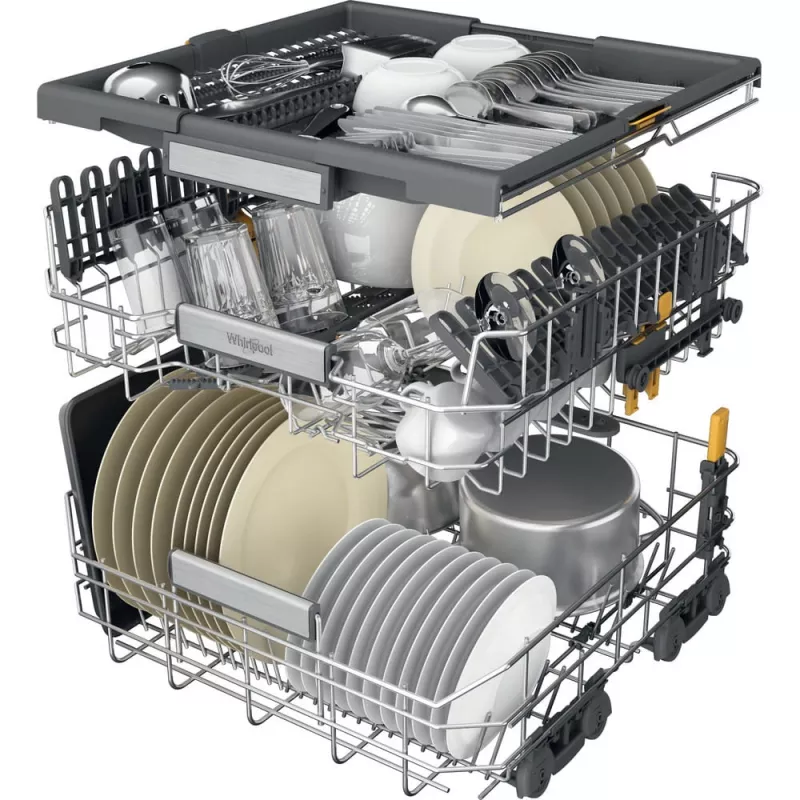 Indaplovė Whirlpool W7I HP42 L visiškai įmontuojama 15 komplektų