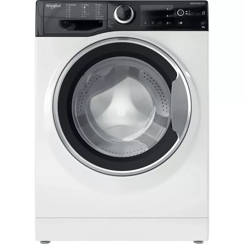Whirlpool WRBSB 6249 S EU skalbyklė priekinio pakrovimo 6 kg 1151 aps./min. juoda, balta