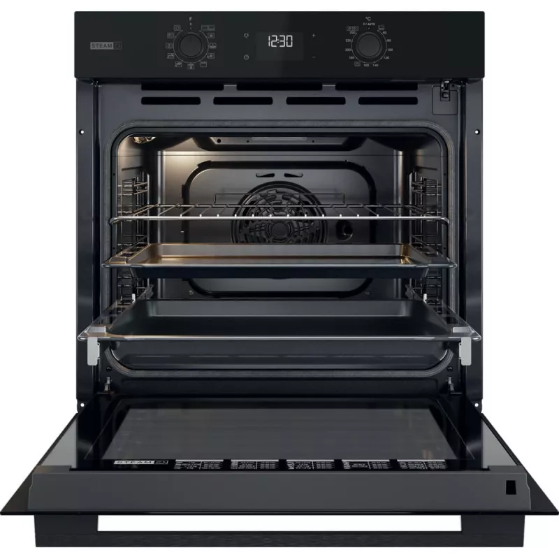 Whirlpool OMSK58RU1SB 71 L Juoda įmontuojama elektrinė orkaitė