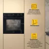 Whirlpool OMSK58RU1SB 71 L Juoda įmontuojama elektrinė orkaitė