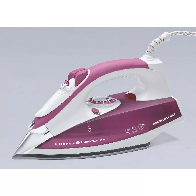 Ariete 6215 lygintuvas su garais 2200W - nerūdijančio plieno padas - 280 ml bakelis - Rožinis