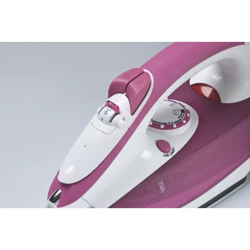 Ariete 6215 lygintuvas su garais 2200W - nerūdijančio plieno padas - 280 ml bakelis - Rožinis