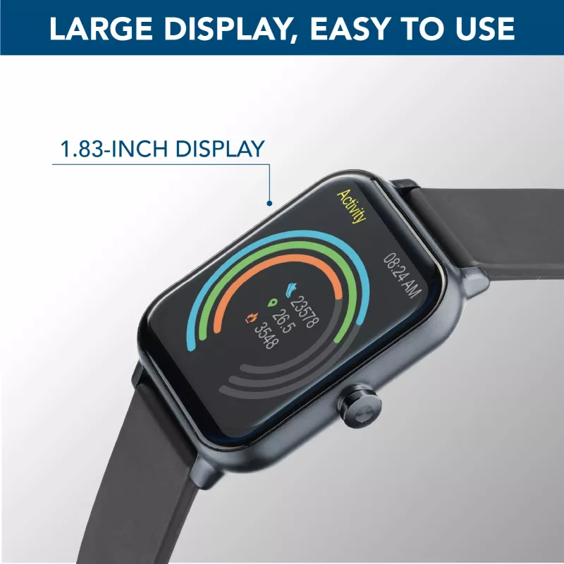 Cellularline ION Bluetooth® išmanusis laikrodis su programėle, LED, 91 g