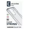 Cellularline Clear Protect - Galaxy S24 kietas dėklas su guminiais kraštais