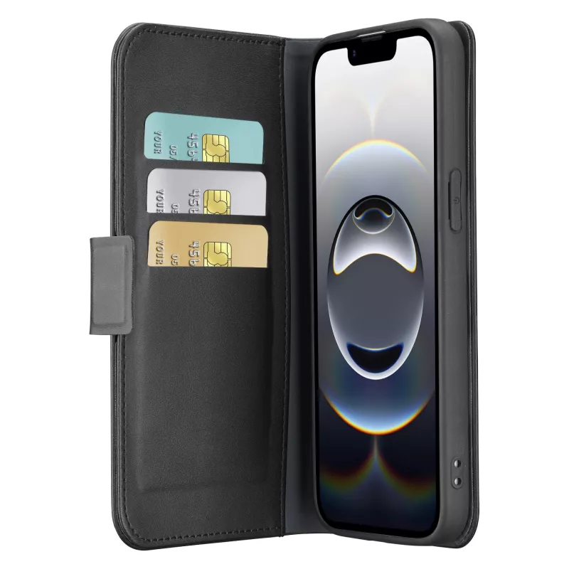 Cellularline Book Agenda dėklas iPhone 16e/17e, odos efektas, magnetinis užsegimas