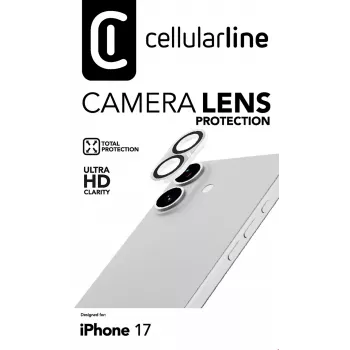 Cellularline Camera Lens – apsauginis stikliukas iPhone 17 fotoaparatui