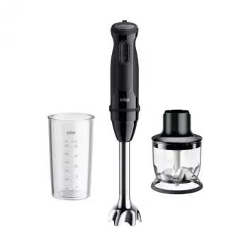 Panardintuvas Braun MultiQuick 3 MQ30201M 0.6 L 900 W Juodas, Satininis plienas