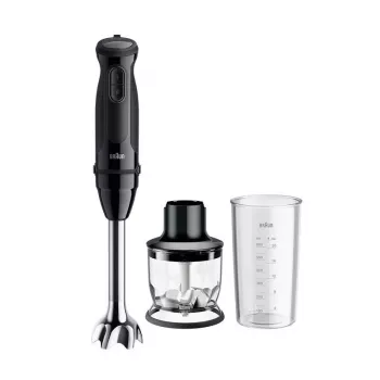 Panardintuvas Braun MultiQuick 3 MQ30201M 0.6 L 900 W Juodas, Satininis plienas