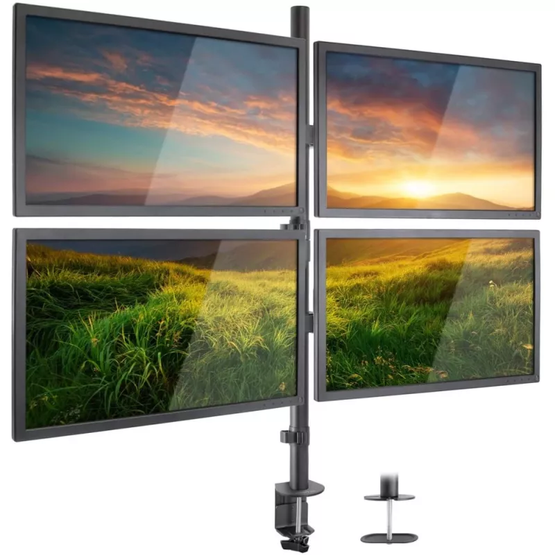 Techly ICA-LCD 382-Q monitorio laikiklis / stovas 68.6 cm (27 col.) stalas Juoda