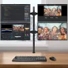 Techly ICA-LCD 382-Q monitorio laikiklis / stovas 68.6 cm (27 col.) stalas Juoda