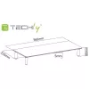 Techly Universalus stalinis monitoriaus pakėlimo stovas, laisvai pastatomas, 20 kg, 33 cm (13 colių), 81,3 cm (32 colių), permatomas