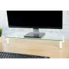 Techly Universalus stalinis monitoriaus pakėlimo stovas, laisvai pastatomas, 20 kg, 33 cm (13 colių), 81,3 cm (32 colių), permatomas
