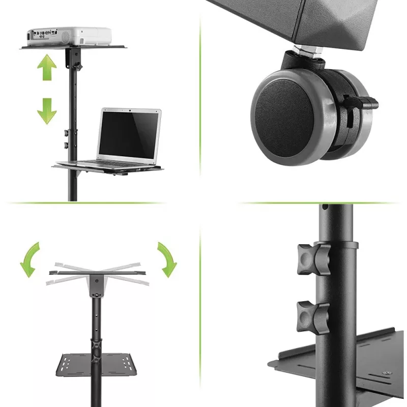 Techly ICA-TB TPM-10 nešiojamojo kompiuterio stovas juodas