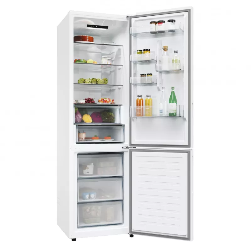 Candy CNCQ2T620EW Laisvai pastatomas šaldytuvas-šaldiklis 409 L Baltas