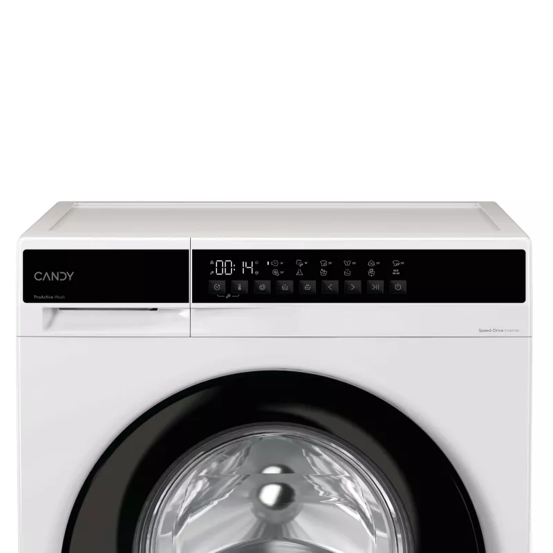 Candy Easy EY 27SB7-S skalbimo mašina, priekinis pakrovimas, 7 kg, 1200 aps./min., juoda, balta