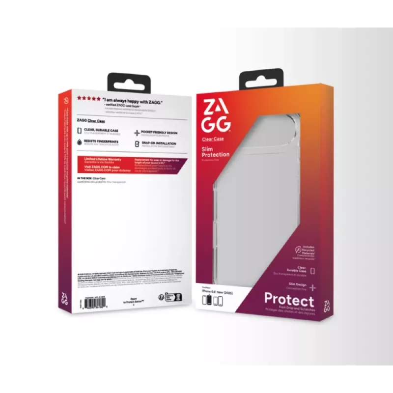 ZAGG Clear Case Apple iPhone 17 Air, permatomas dėklas